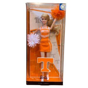 University of Tennessee Cheerleader Barbie Collector Pink Label Go Vols NRFB